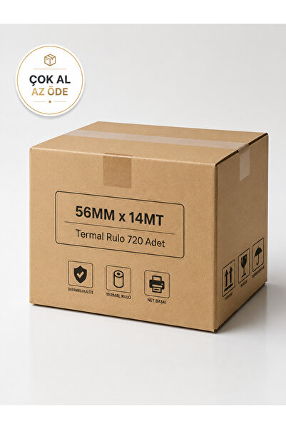 KHR 56X14 MT Termal Pos Rulosu (720 Adet) - (1 Koli) Yüksek Kaliteli Yazarkas...