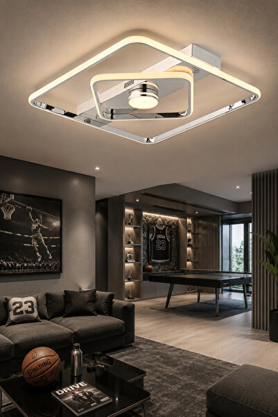 ESSLİGHT Perla 45 Cm 3 Renk Işık Özellikli Led'li Modern Salon Mutfak Yatak O...