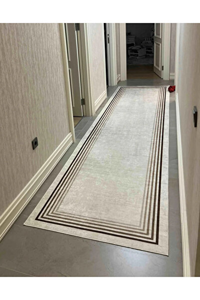Thalia Home Kaymaz Tabanlı Yıkanabilir Baskılı Yolluk Halı
