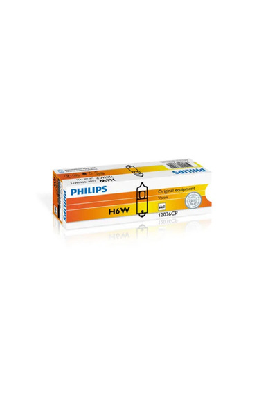 Philips Халогенна автомобилна крушка Vision H6W 6W 12V 12036CP