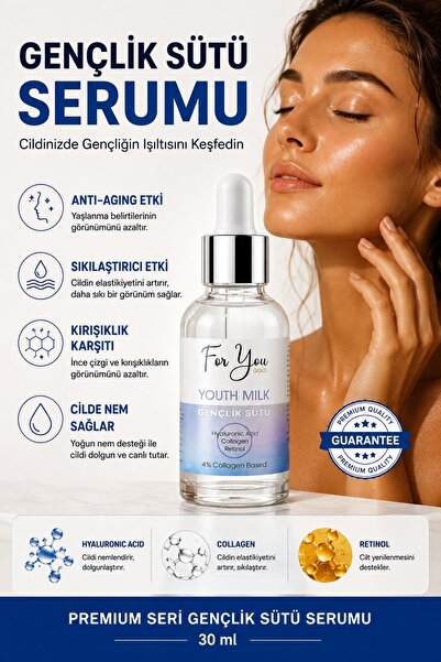For You Gold Anti-Aging Youth Milk Skin Care Serum - Retinol, Collagen, Hyalu...