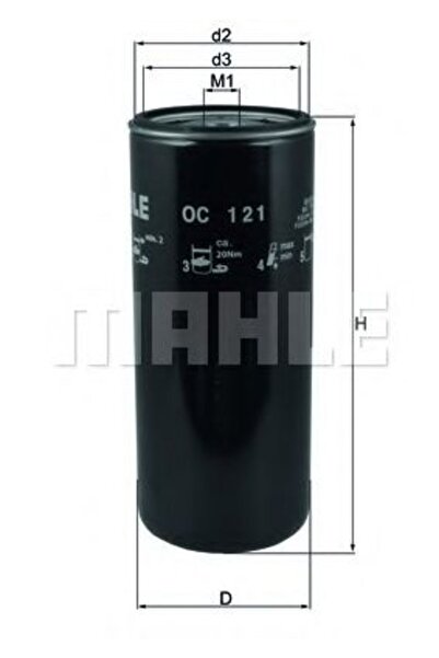 Mahle Original Filtru de ulei OC 121