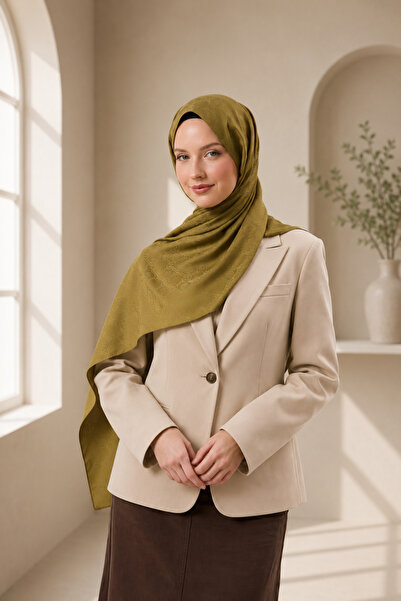 MİRSOY SCARF Mir Desen Kaymaz jakarlı Şal