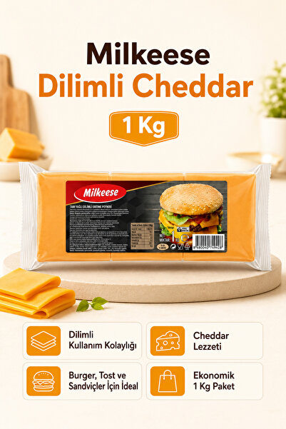Milkeese Cheddar Dilimli 1 Kg
