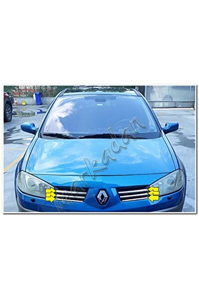 DB Chrome Renault Megane 2 Ön Panjur Nikelajı 2004-2005 6 Parça P.Çelik