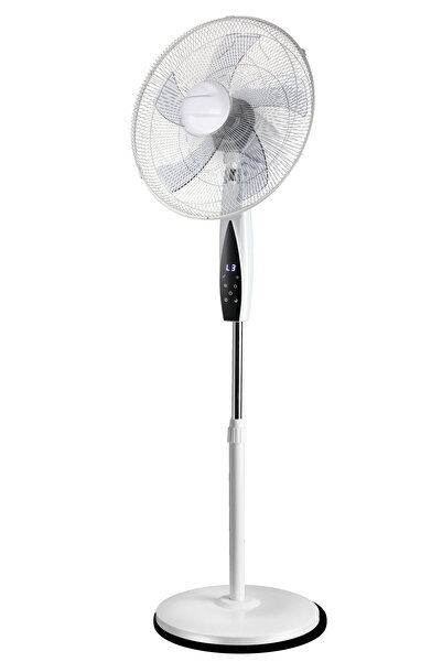 DLC GROUP DLC AYAKLI ZAMAN AYARLI KUMANDALI VANTİLATÖR 65 WATT BEYAZ