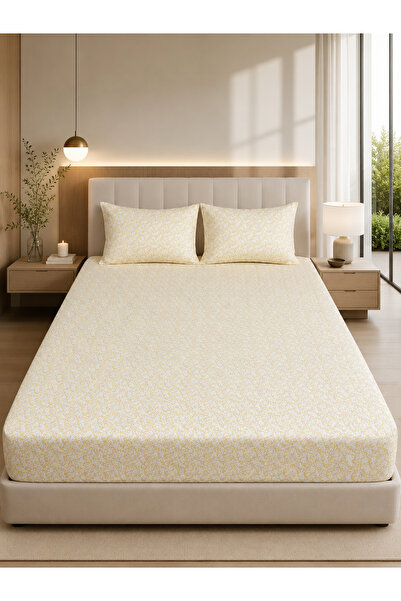 sarra Home Flora Double Size Eco Elastic Bed Sheet Set