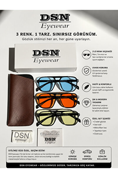 DSN 3'lü Set Güneş Gözlüğü Merlin