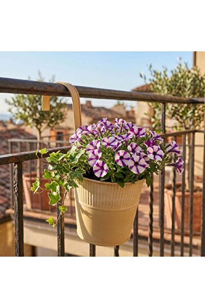 Koopman Ghiveci crem 12,5 cm pentru balustradă