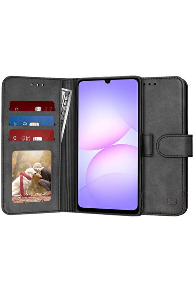 Techsuit Husă pentru Samsung Galaxy A07 4G - Tip Agendă - Negru