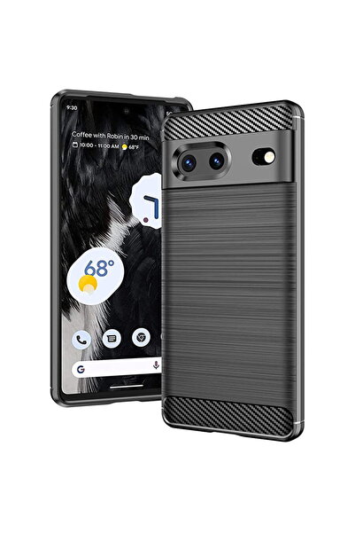 Techsuit Husă pentru Google Pixel 7 - Silicon Carbon - Negru