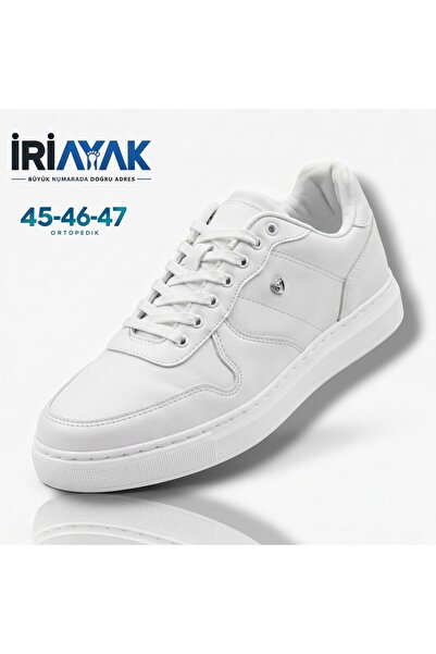 İriayak Erkek Büyük Numara Rahat Kalıp Sneaker Spor Ayakkabı (45-46-47-48)