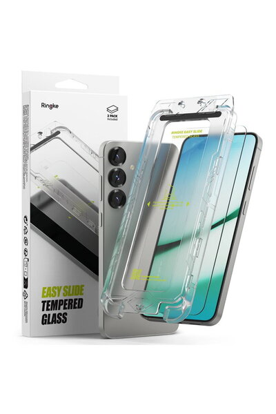 Ringke Husa EASY SLIDE, pachet de 2, sticlДѓ securizatДѓ pentru Galaxy S25, t...