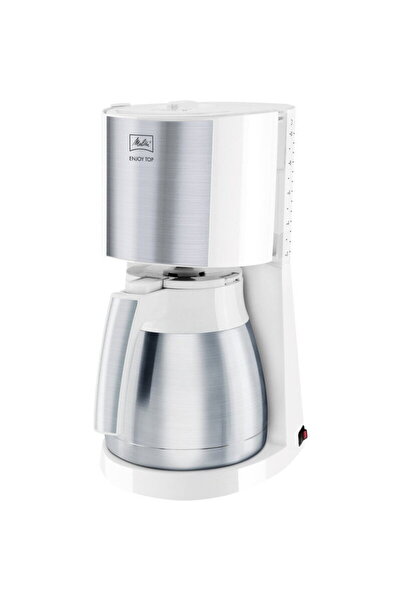 melitta ENJOY TOP THERM 1017-07, Cafetiera, 1000 W, 1,25 litri, 15 cesti, Alb