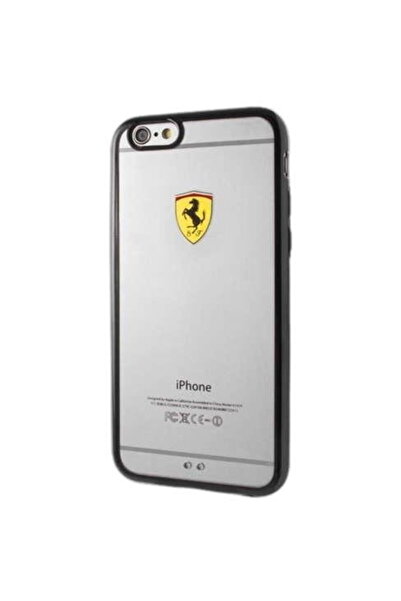 Ferrari Husă rigidă FEHCP6BK iPhone 6/6S scut de curse negru transparent