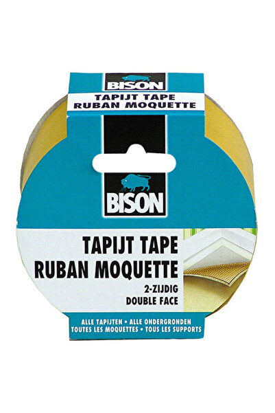 Bison Banda dublu adeziva pentru mochete 0,05mx10m, Negru