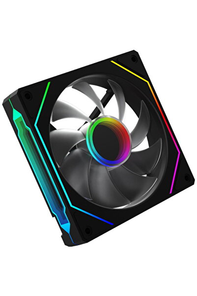 AQIRYS Ventilator 120 mm Cetus 6P-12SLI17B-ARGB Negru