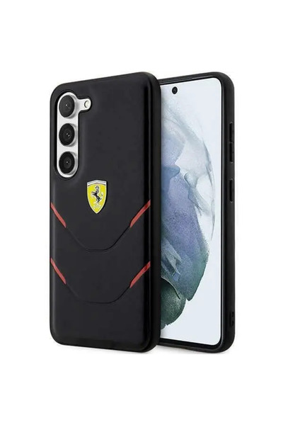 Ferrari FEHCS23SPBAK S23 S911 carcasă rigidă negru/negru Linii ștanțate la cald