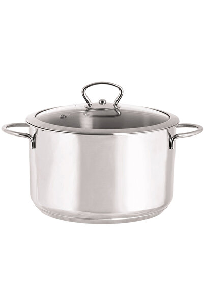 Metalac Oala 6l cu capac din sticla Kulinaria Metalacinox/24cm/6l