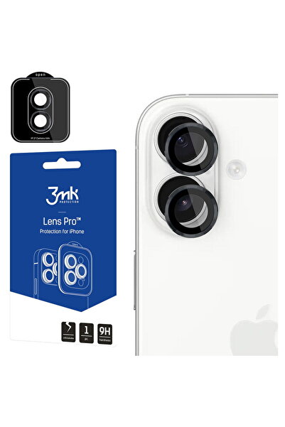 3MK Folie pentru iPhone 17 - Protecție Lentile Pro - Negru