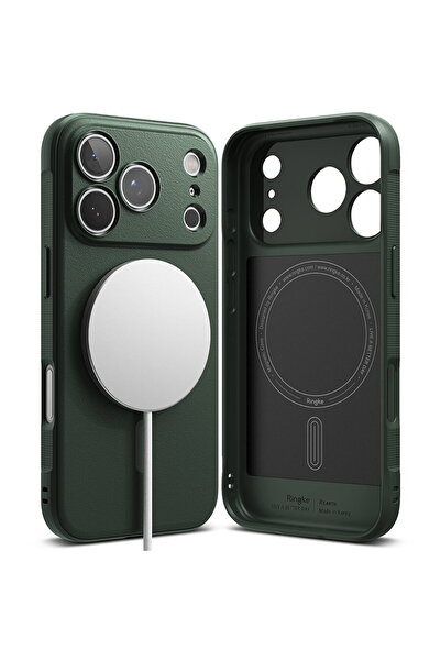 Ringke Husa pentru iPhone 17 Pro Max - Onyx MagSafe - Dark Green