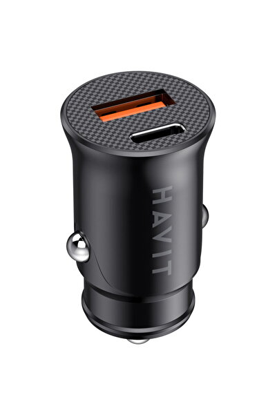 Havit 1x USB-C + 1x USB-A PD CC2022 20W Negru