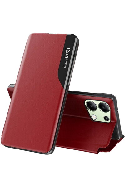Techsuit Husa pentru Xiaomi Redmi Note 13 4G - eFold Series - Red