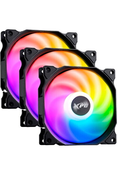 XPG 3 x Vento ARGB 120 PWM ARGB LED 120 mm Negru