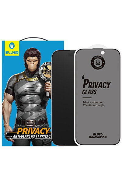 Other Μεμβράνη για iPhone 15 Pro Max - Blueo Anti-Peep Privacy Glass - Μαύρο Ματ
