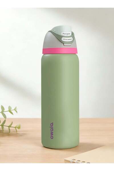 owala Khaki 24oz Insulated Stainless Steel Water Bottle with Straw Lid, Leak-...