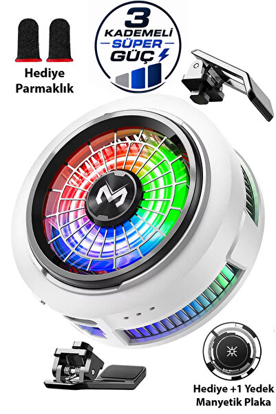 Memo CX20 iOS Android Soğutucu 20W Manyetik RGB Telefon Soğutucu –Anında Hızl...