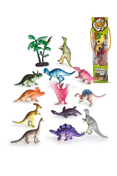 berattoys 13parça mini dinazorlar 6cm dinazor oyuncaklar figür oyuncakla hayv...