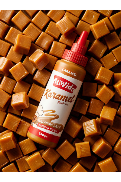 Miwida Karamel Sos - Pratik Waffle, Pankek, Krep, Kruvasan ve Tatlı Sosu 330 Gr