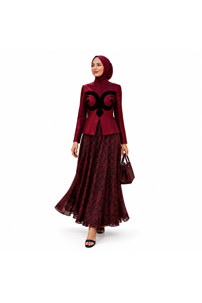 Muslima Wear بلوزة شهرازات بوردو