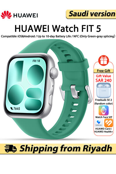 Huawei WATCH FIT 5 Smart Watch, 43mm FullView Display, iOS & Android, upto 10...