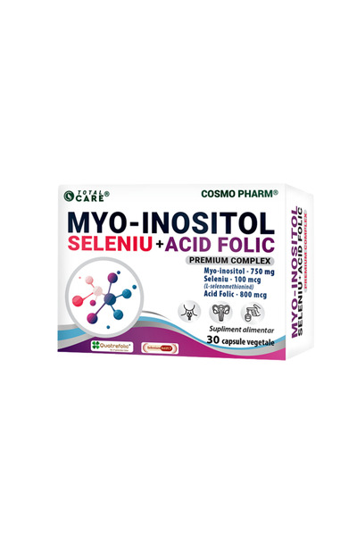 Cosmo Pharm Myo Inositol + Seleniu + Acid Folic Premium Complex 30cps