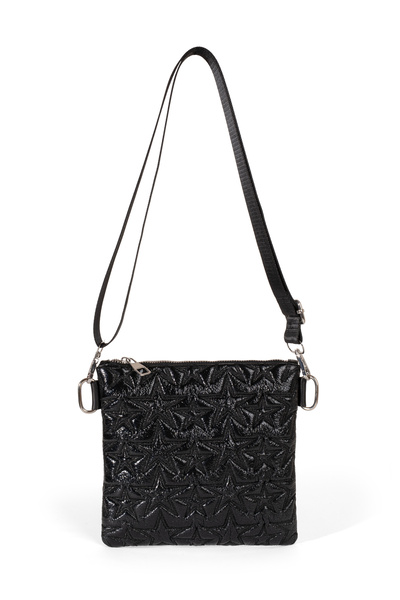 Ecrou Star Pattern Crossbody Bag Black