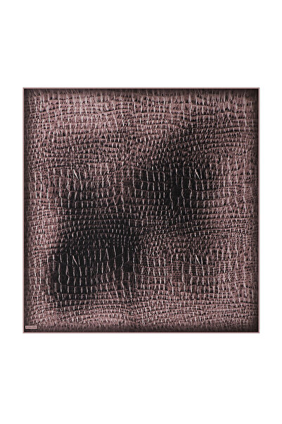 Bursa İpek Eșarfă de mătase Twill Dusty Rose Deren Pattern