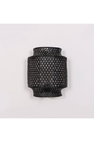 Mylamp Citrus Black Bamboo Sconce