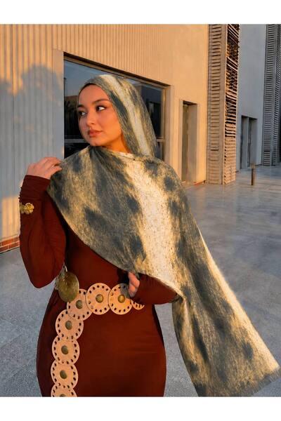 ALDAIYR Ceylan Bambi Patterned Cotton Soft Shawl Trend