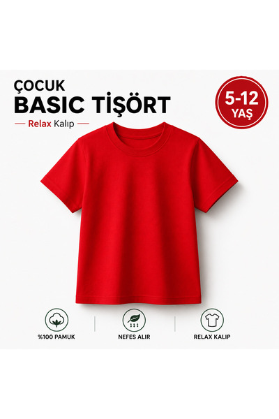 Beray Bebe Tricou simplu pentru copii, 100% bumbac, unisex - Tricou de bază c...