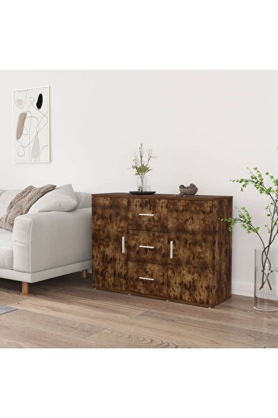 Concept Servantă, stejar fumuriu, 91x29,5x65 cm, lemn compozit