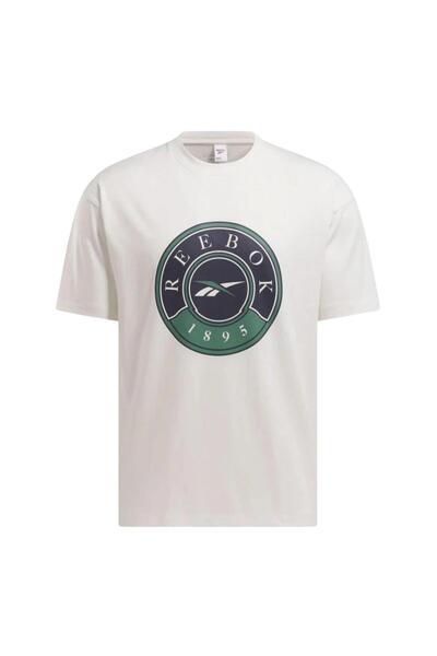 Reebok 100253177-R Lawn Club T-Shirt Ανδρικό T-Shirt Λευκό