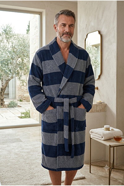 Özdilek Hawaiian Velvet Luxury Men's Bathrobe XL