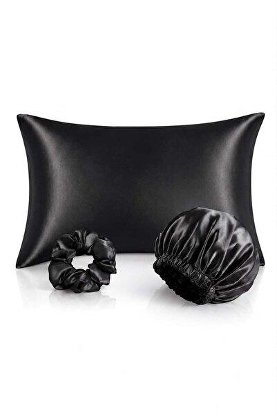 Satin Bone Satin Pillow Case Buckle Skin Care Beauty Cosmetic Set For Curly And Straight Hair