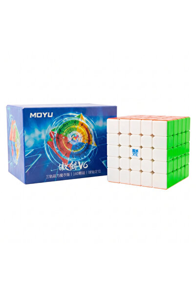 Moyu AoChuang V6 5x5 Triple-Track Manyetik Rubik Küp – Ball Core & UV Kaplama...