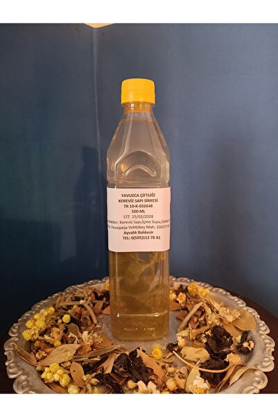 Yavuz El Yapımı Doğal Fermente Filtre Edilmemiş Kereviz Sapı Sirkesi 500 ml