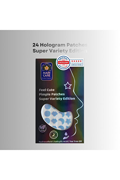 Mari Care Feel Cute Pimple Patches Super Variety Edition 24 Adet Hologram