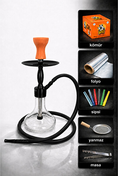 puffstore Mini Nargile Seti - Şık ve Taşınabilir Nargile Takımı - Tam Takım M...