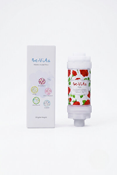 Be-Vita Rose C Vitaminli Aromatik Duş Filtresi - Saç Dökülme Karşıtı, Cilt Besleyici Klor ve Kireç Arıtıcı Duş Filtresi (150gr)